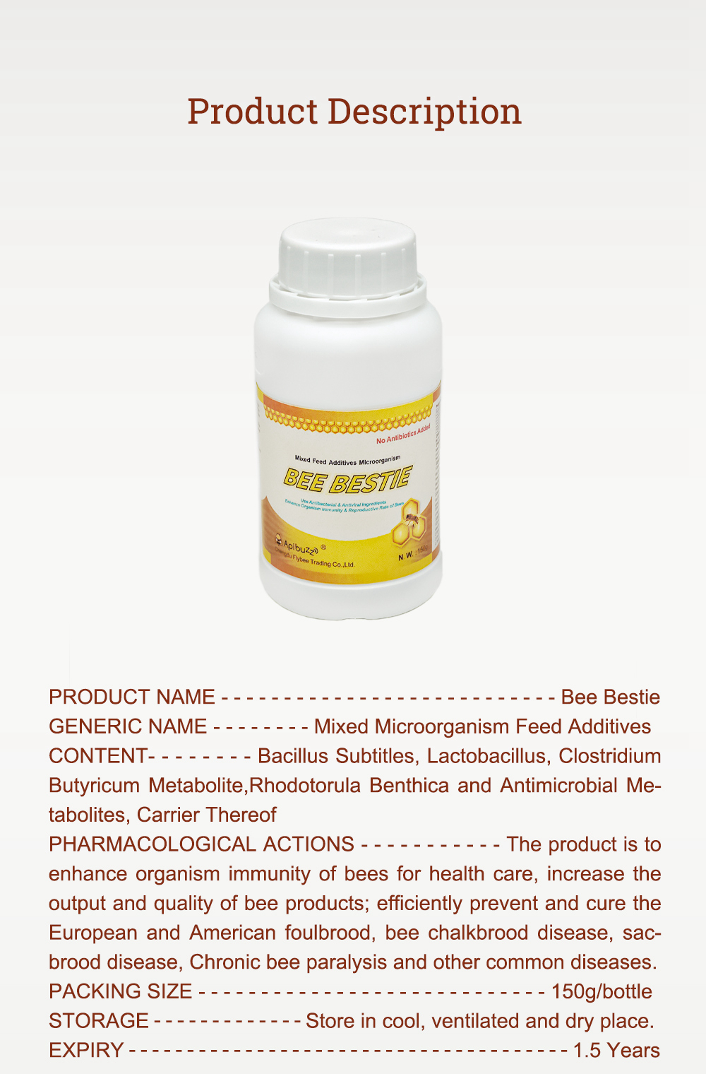 النحل-بيستي-المكملات الغذائية النحل الميكروبية