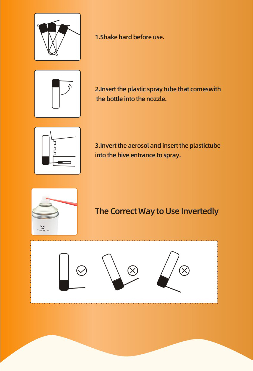 رذاذ حمض الفورميك المختلط للنحل