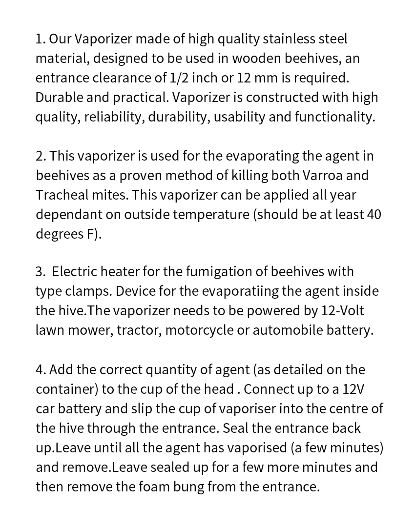 أدوات علاج سوس خلية النحل