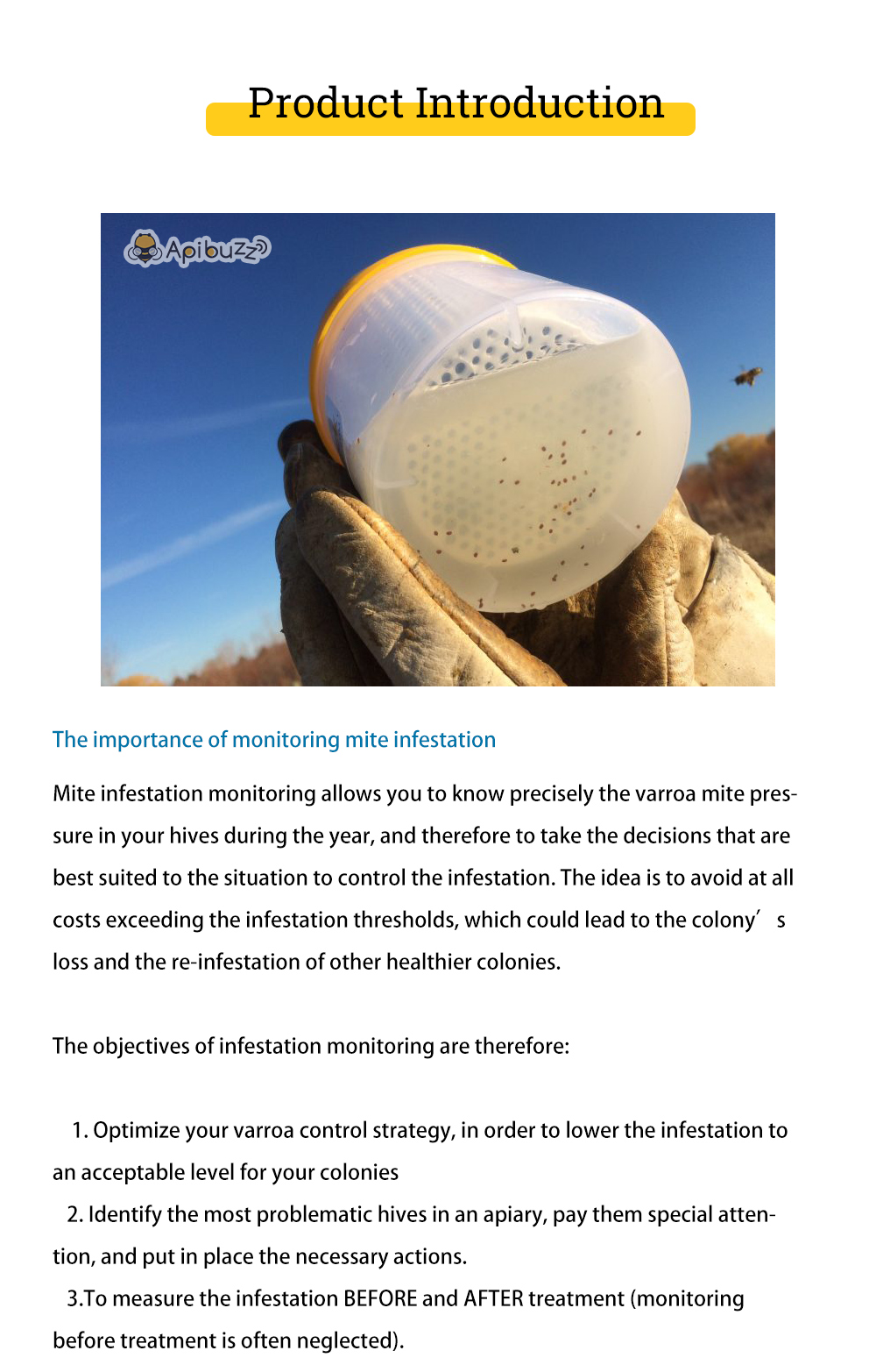 فحص سوس الفاروا بحثا عن الإصابة